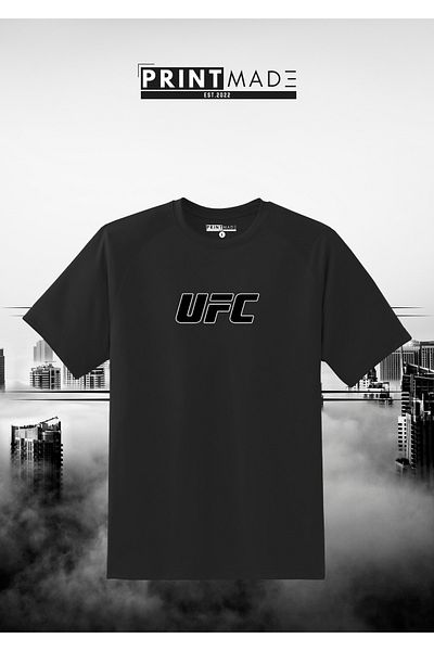 printtmade Tricou imprimat de înaltă calitate UFC Crew Neck
