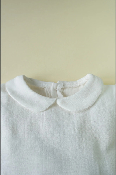 gumbuloy X Silk Atlas Baby Girl Baby Collar Muslin Shirt