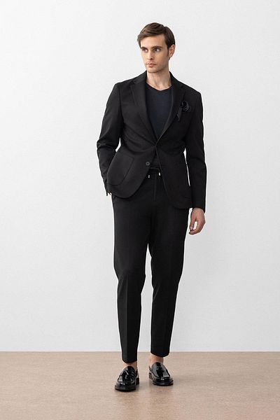Antioch Black Slim Fit Comfort Men's Suit