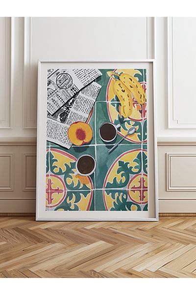 HOMEPACK Single Wooden Framed Painting One Piece Poster Painting Tk/945