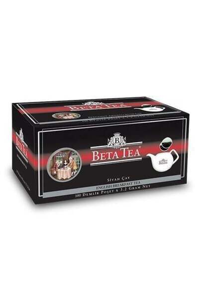 Beta Tea Beta English Breakfast Demlik Poşet 100 Adet (SEYLAN ÇAYI - CEYLON TEA) (earl Grey - Bergamot - Tomu