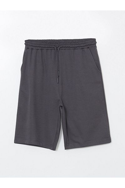 LC Waikiki Gray Standard Fit Men's Pajama Bottom Shorts