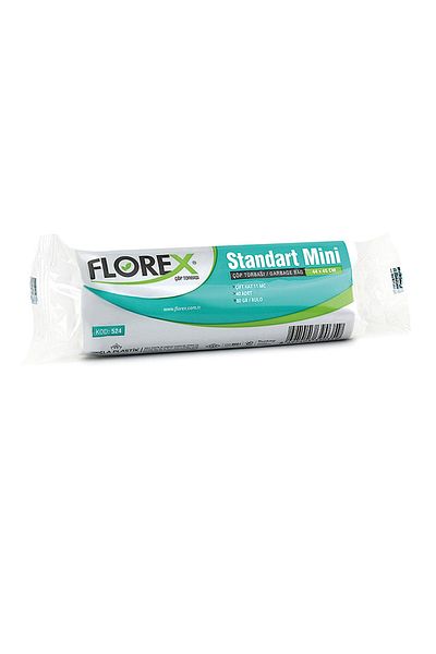 RNL04 Florex Standard Mini White Garbage Bag 50 Rolls - 524