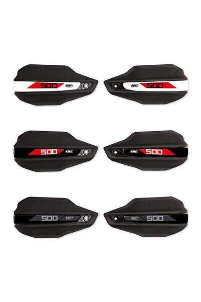 GP KOMPOZİT GP Kompozit Honda NX 500 2025 Uyumlu Elcik Koruma Siyah B-KIRMIZI