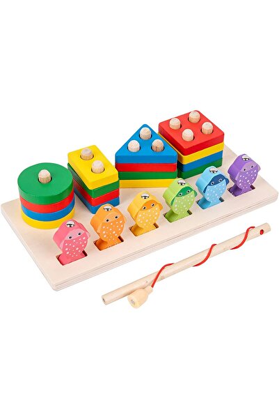 KRCIQMV ألعاب مونتيسوري للأطفال من عمر سنة إلى 3 سنوات - لعبة تصنيف خشبية تعل...