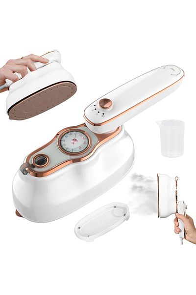 COOYA Handheld Steamer, 1200W Foldable, 15s Quick Heat, 200ml Water Tank, Dry and Wet Dual-use, White