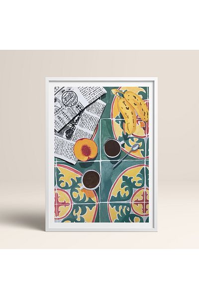 HOMEPACK Single Wooden Framed Painting One Piece Poster Painting Tk/945