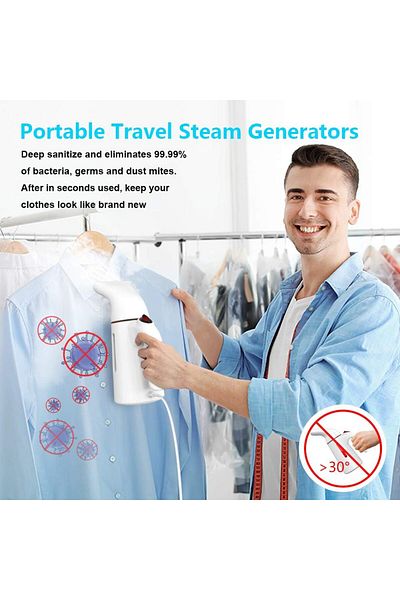 COOYA Garment Steamer, Portable Handheld Lightweight to Carry, Ideal for All Fabrics for Travel, Office