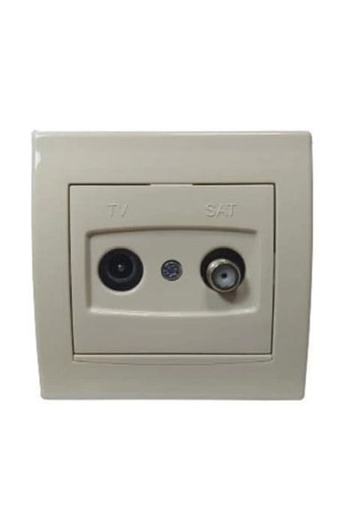 Schneider Electric Schneider alia tv/sat socket end 1db cream color