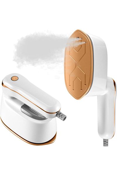 COOYA Steam Iron, 1100W, 3 Steam Levels Output, Portable Steamer Clothes for Travel Home Office