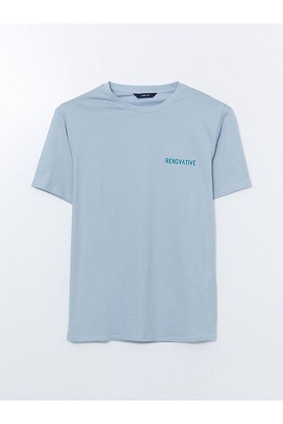 LC Waikiki Tricou pentru bărbați din bumbac pieptănat cu imprimeu LCW