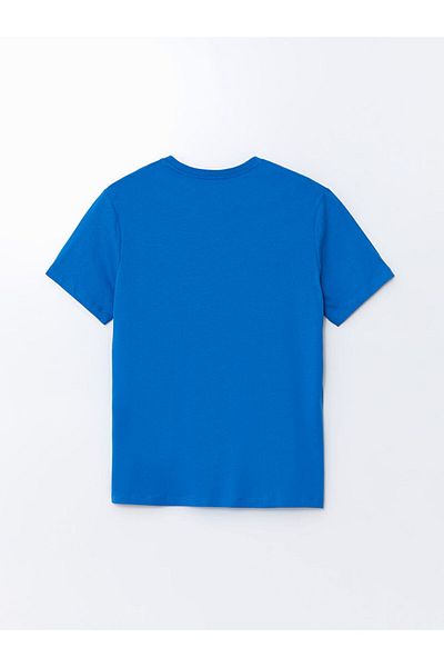 LC Waikiki Tricou pentru bărbați din bumbac pieptănat imprimat cu mânecă scurtă, sezon nou - S5K363Z8