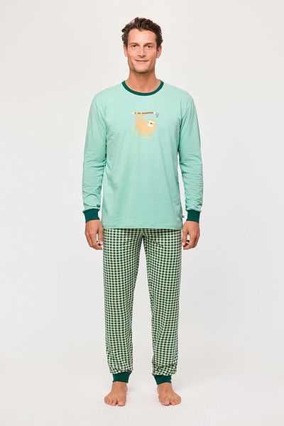 Woody Men's Pajamas - Light Blue 730 Model