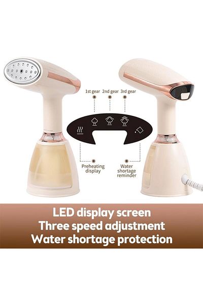 COOYA Handheld Steamer, 15s Fast Heat Up, Portable 1500W Powerful Steam Penetrating for Clothes