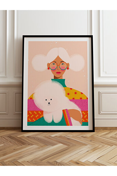 HOMEPACK Tekli Ahşap Çerçeveli Tablo Tek Parça Poster Tablo TK/955