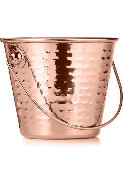 Kedge Stainless Steel Copper Finish 2 Number Mini Pail, 300 ml Capacity