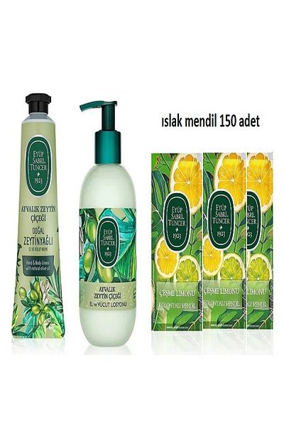Eyüp Sabri Tuncer Eyüp Sabri̇ Tuncer Ayvalik Olive Series - Locöml Creamy 50ml Wet Wipes 150Pcs