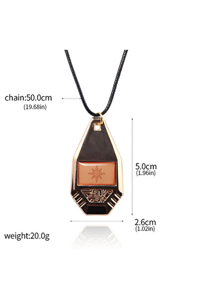 Choice قلادة Digimon Adventure المطلية بالروديوم مع شعار وشارة Digivice وقلاد...