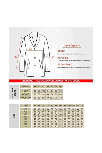 Frappoli Ανδρικό παλτό με χοντρή κοπή - Ριμπ γιακά, Standard Fit