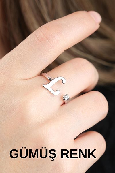 Jack Ferrero Silver Anti-Arroof Letter Ring
