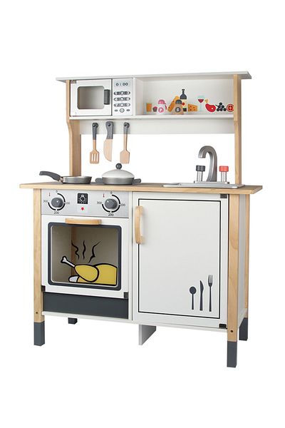 Ma Baby Pretend Play Kitchen for Toddlers with Realistic Design