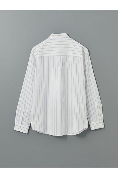 LC Waikiki Ανδρικό πουκάμισο LCW Vision Regular Fit με κοντό μανίκι ριγέ Oxford