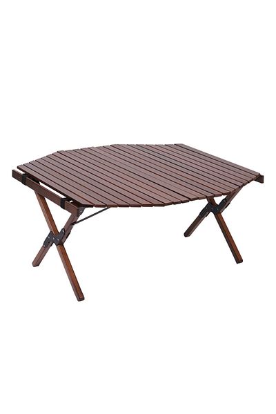 ETG Outdoor Camping Octagonal Egg Roll Folding Table, Suitable for Camping 90*90*45CM