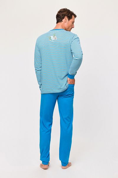 Woody Men's Blue Line Pajamas 915 Model
