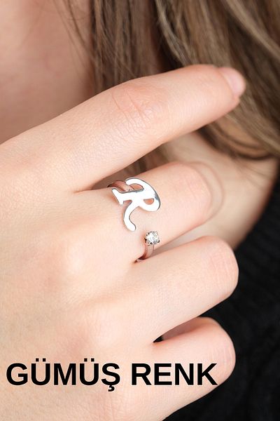 Jack Ferrero Silver Anti-Arroof Letter Ring