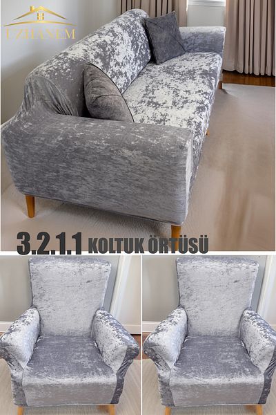 uzhanem Velvet Seat Cover and Cover - 3.2.1.1 Sofa Cover