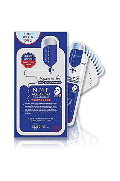 Mediheal Korean The N.M.F Ampoule Mask, Infused With Moisturizing Amino Acids, 10's, 27 ml