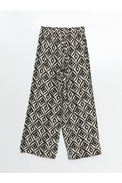 LC Waikiki Pantaloni de damă cu model cu talie elastică