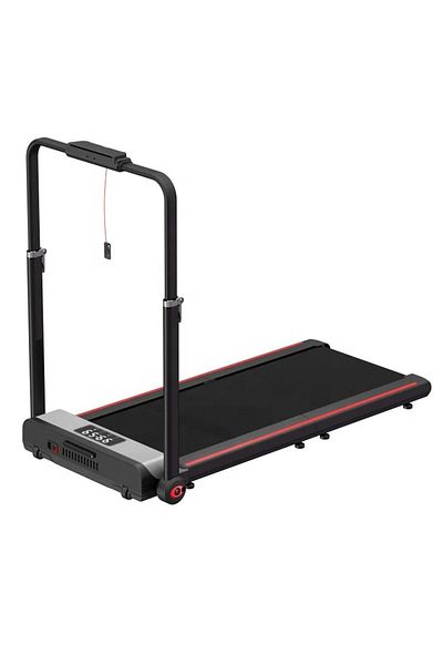 ETG Indoor Household 1-6km/H Speed Adjustable Treadmill, Foldable Treadmill with Armrests
