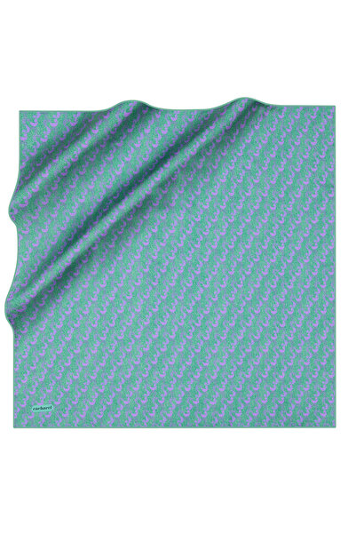 Cacharel Logo Desenli Cacharel Twill Eşarp