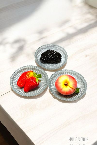 holy 6 Piece Crystal Fruit Plate 6 Piece Plate