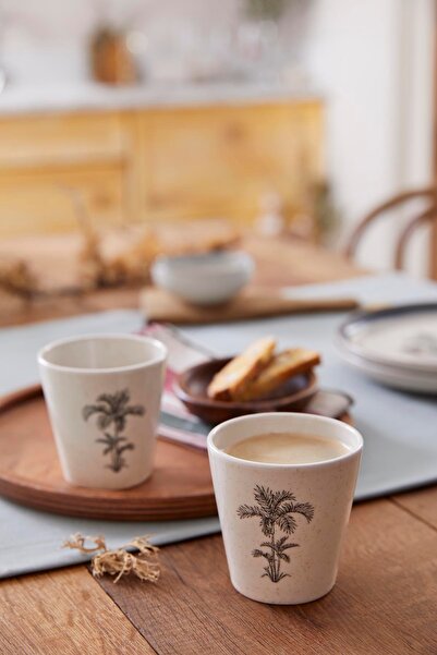 Kütahya Porselen Palmiye 2 Parça Mug Bardak 80794