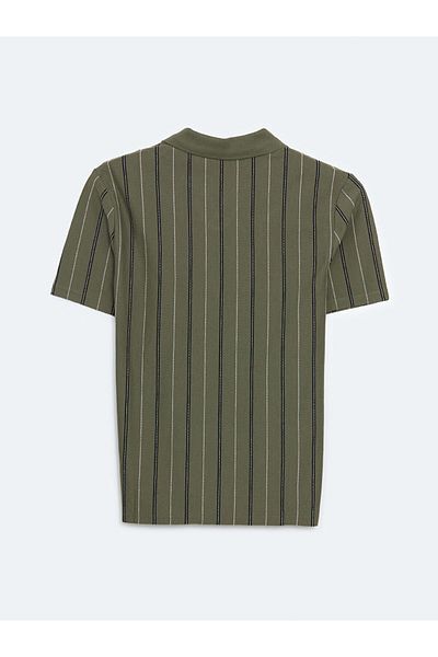 LC Waikiki Ανδρικό μπλουζάκι με ριγέ XSIDE Polo Neck