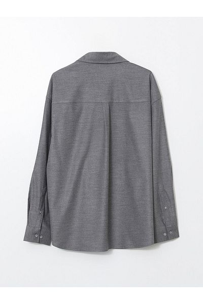 LC Waikiki Lcw Vision Gray Regular Fit Long Sleeve Men's Shirt
