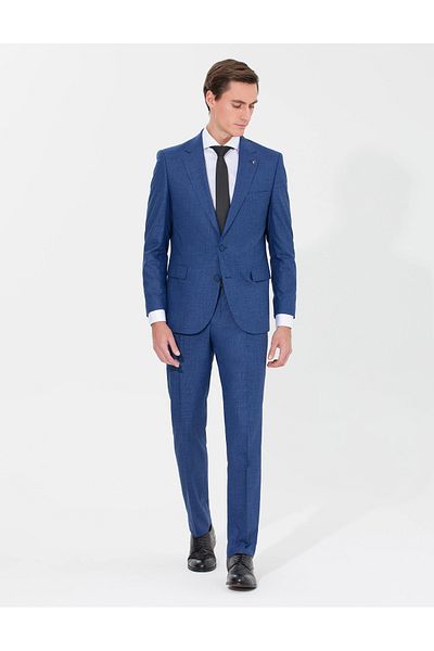 Cacharel Men's Slim Fit Suit-Indigo