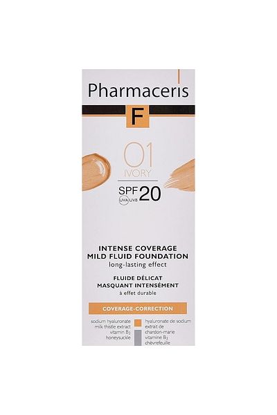 Pharmaceris F Intense Coverage Mild Fluid Foundation 30ml Ivory 01