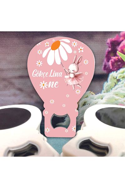 Ege ajans 10 Pcs (with Card and Gelatin) Daisy Concept Baby Gift Opener Magnet