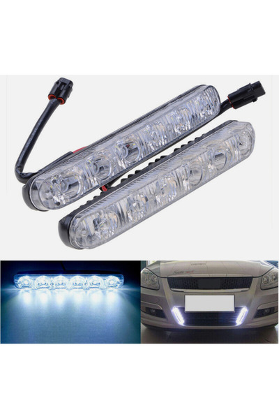 Kgn GÜNDÜZ FARI POWER XENON 6 LED ÜNİVERSAL SU GEÇİRMEZ