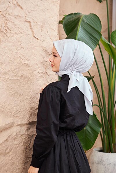 İpekhan Καρό Ζακάρ Κασκόλ Ασημί Γκρι 9900-07