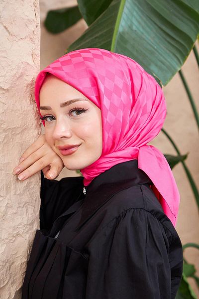 İpekhan Eșarfă Jacquard Damă Fuchsia - 9900-09