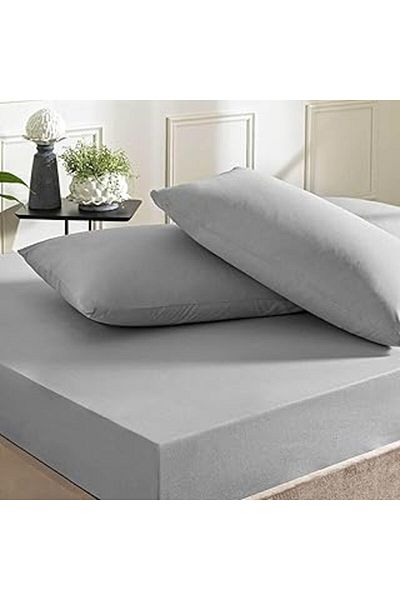Roses Store Taç Cotton Rf Plain Basic Bed Sheet Anthracite Single