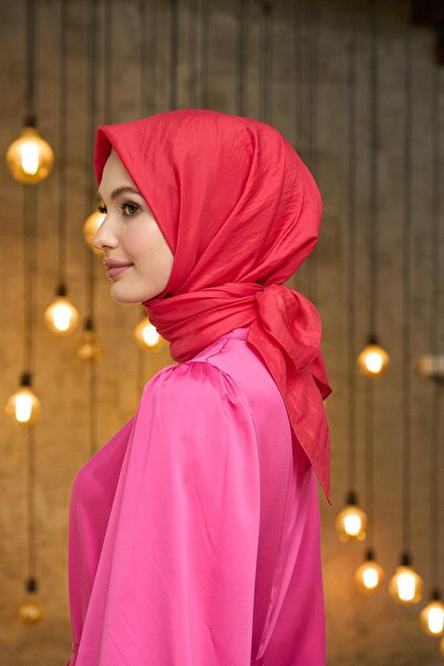 İpekhan Μεταξωτό κασκόλ - Απλό σχέδιο, Coral Voile - 10100-29