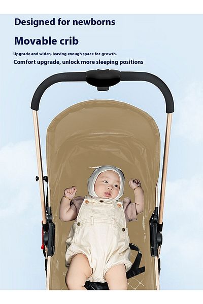 Ma Baby Baby Stroller, Portable And Foldable Travel Stroller For Baby Newborn, Lightweight Pram