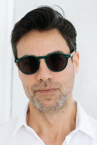 Bilge Karga Karneol Green Black Men's Sunglasses