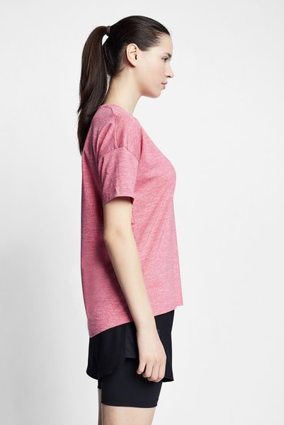 Lescon Fuchsia Women's Running Short Sleeve T-shirt 22b-2009