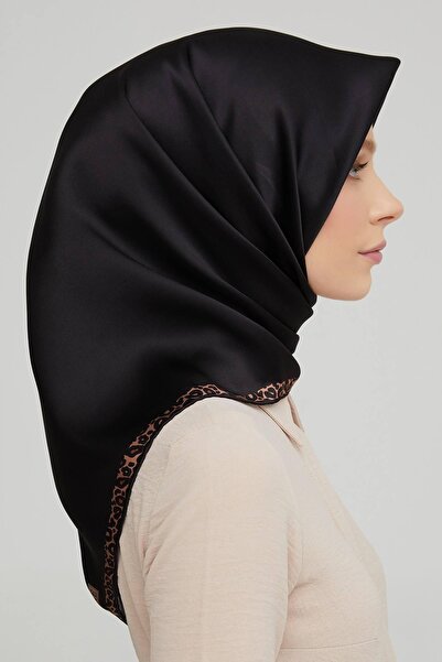 Armine İpek Eşarp Nostalji - 8660-02 Siyah Twill